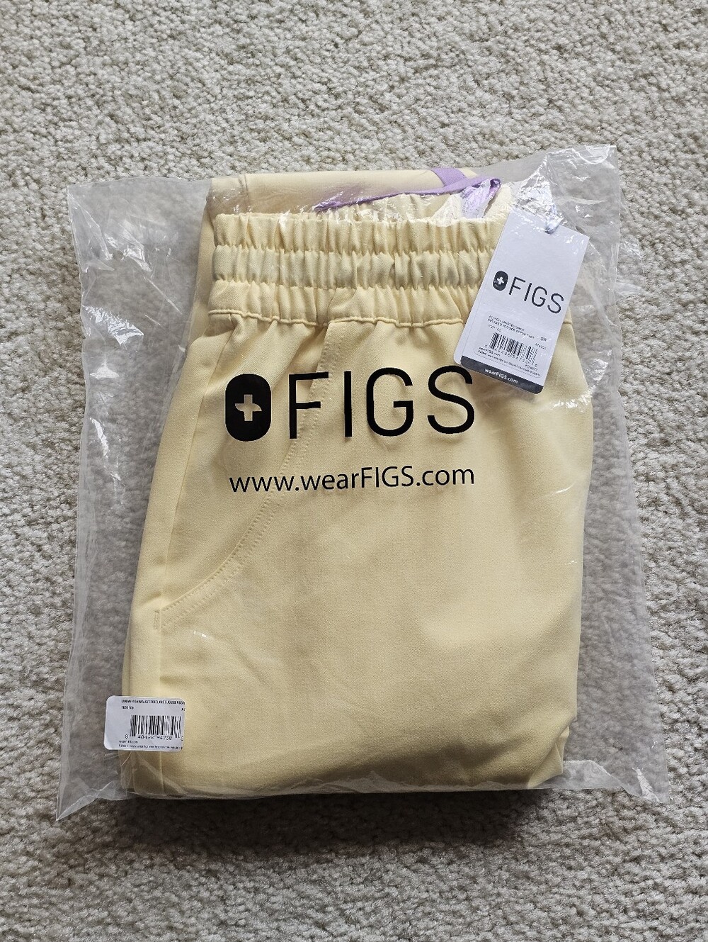 Figs Butter Yellow Uman Scrub Pants